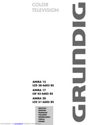 Grundig AMIRA 20 LCD 51-6605 BS Bedienungsanleitung