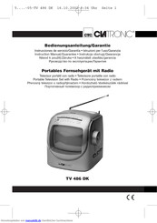 Clatronic TV 486 Bedienungsanleitung