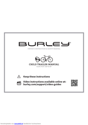 Burley Encore, D'Lite, Solo Gebrauchsanleitung