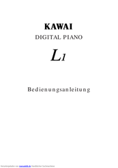Kawai L1 Bedienungsanleitung