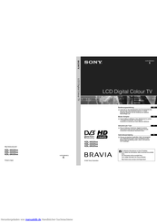 Sony KDL-40U25xx Bedienungsanleitung