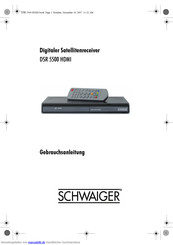 Schwaiger DSR 5500 HDMI Gebrauchsanleitung