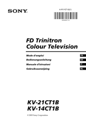 Sony FD Trinitron KV-21CT1B Bedienungsanleitung
