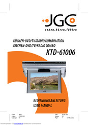 JGC KTD-61006 Bedienungsanleitung
