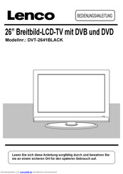 Lenco DVT-2641BLACK Bedienungsanleitung