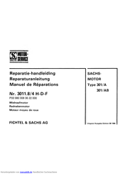 Sachs 301/A Reparaturanleitung