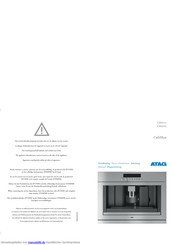 ATAG Cafemax CM4111 Anleitung