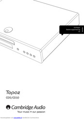 Cambridge Audio Topaz CD10 Bedienungsanleitung