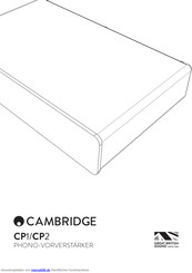 CAMBRIDGE CP2 Handbuch