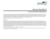Creative Technologies Creative Sound Blaster Audigy 2 Platinum Benutzerhandbuch