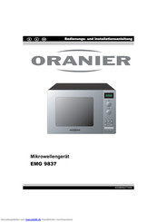 Oranier EMG 9837 Bedienungs- Und Installationsanleitung