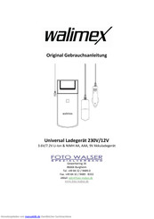 walimex 230V/12V Gebrauchsanleitung