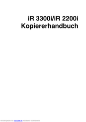 Canon iR 3300i Kopierhandbuch