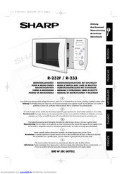 Sharp r-232f Bedienungsanleitung