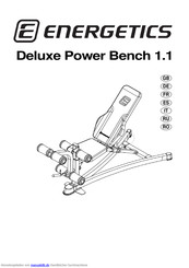 Energetics Deluxe Power Bench 1.1 Gebrauchsanleitung