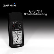 Garmin GPS 72H Schnellstartanleitung