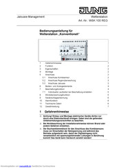Jung WSK 100 REG Bedienungsanleitung