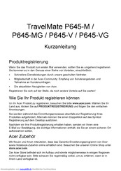 Acer P645-MG Kurzanleitung