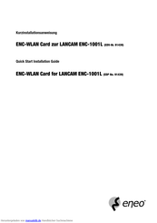 Eneo LANCAM ENC-1001L Kurzinstallationsanleitung