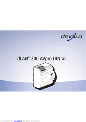 Devolo dLAN 200 AVpro DINrail Bedienungsanleitung