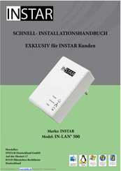 Instar IN-LAN 500 Schnellinstallationsanleitung