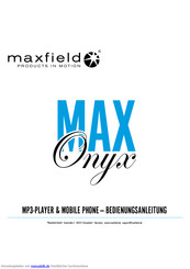 Maxfield MaxOnyx Bedienungsanleitung