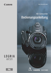Canon Legria HF S11 Bedienungsanleitung