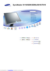 Samsung SyncMaster 920Nx Benutzerhandbuch