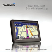Garmin nuvi1400-series Schnellstartanleitung