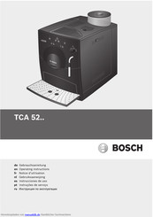 Bosch TCA 52 -Serie Gebrauchsanleitung