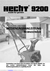 Hecht 9200 Bedienungsanleitung