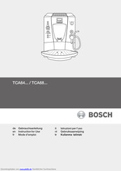 Bosch TCA64-Serie Gebrauchsanleitung