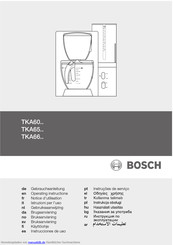 Bosch TKA65-Serie Gebrauchsanleitung