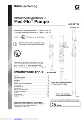 Graco Fast-Flo Pumpe Betriebsanleitung