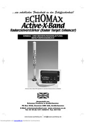 Echomax Active-X-Band Bedienungsanleitung