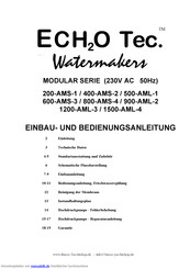 Echotec 800-AMS-4 Bedienungsanleitung