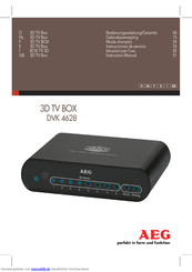 AEG DVK 4628 - 3D TV Box Bedienungsanleitung