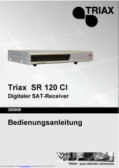Triax SR 120 CI Bedienungsanleitung