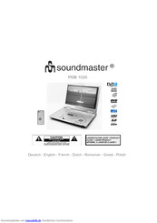 Soundmaster PDB1020 Bedienungsanleitung