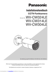 Panasonic WV-CW314LE Installationshandbuch