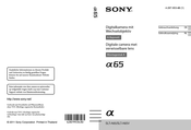 Sony a 65 Gebrauchsanleitung