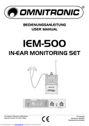 Omnitronic IEM-500 Bedienungsanleitung