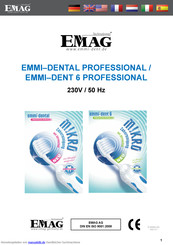 EMAG EMMI-DENT 6 PROFESSIONAL Bedienungsanleitung