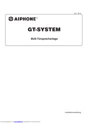 Aiphone GT-System Handbuch