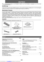 Sharp XL-HF100H (BK) Handbuch