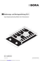Bora CG11 Bedienungs- Und Montageanleitung