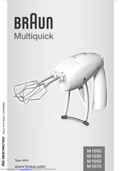 Braun Multiquick M 1050 M Handbuch