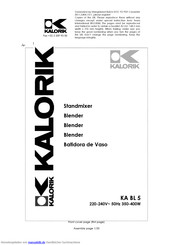 Kalorik KA BL 5 Handbuch