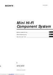 Sony MHC-W55 Bedienungsanleitung