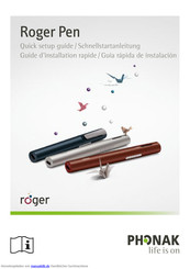 Phonak Roger Pen Schnellstartanleitung